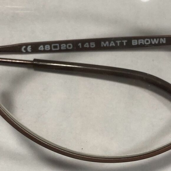 J&B OPT.CO.WINGS France Design Eyeglasses MATT BROWN 48-20-145mm - Picture 4 of 6